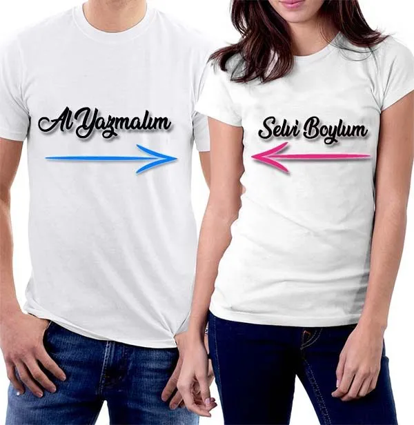 Sevgililere Özel Tişört Kombini 2
