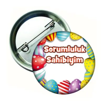 Sorumluluk Sahibiyim Öğrenci Rozeti
