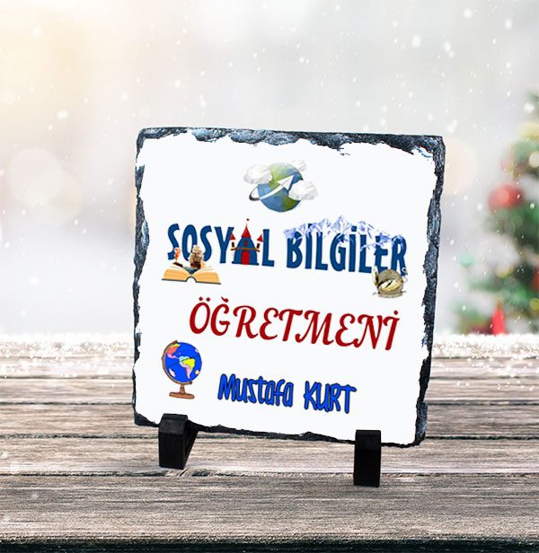 Sosyal Bilgiler Öğretmeni Doğal Kare Taş