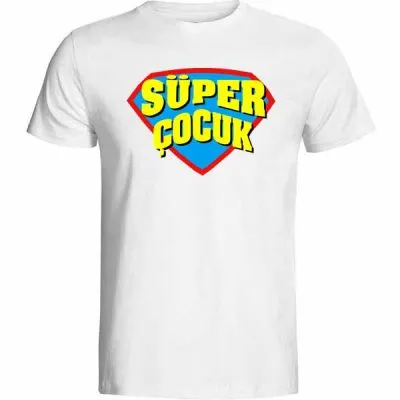 Süper Çocuk Baskılı Tişört