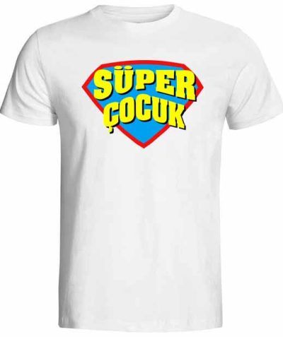Süper Çocuk Baskılı Tişört