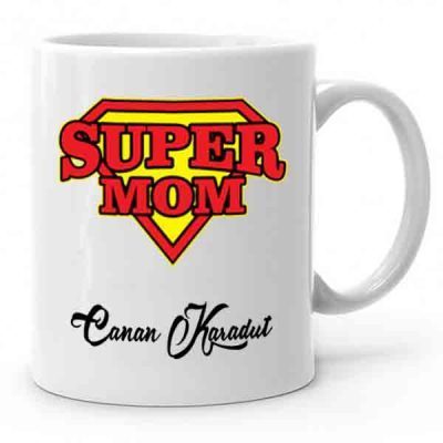 Super Mom Baskılı Kupa Bardak