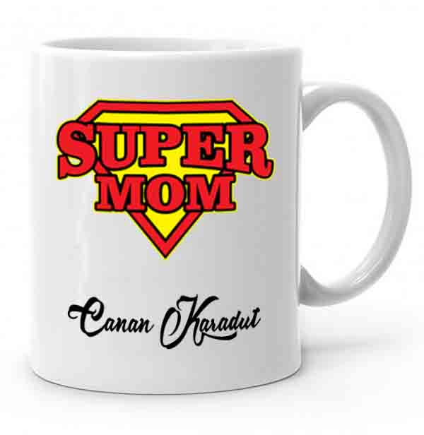 Super Mom Baskılı Kupa Bardak