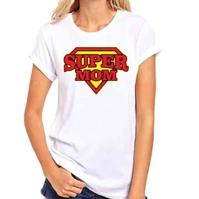 Super Mom Baskılı Tişört