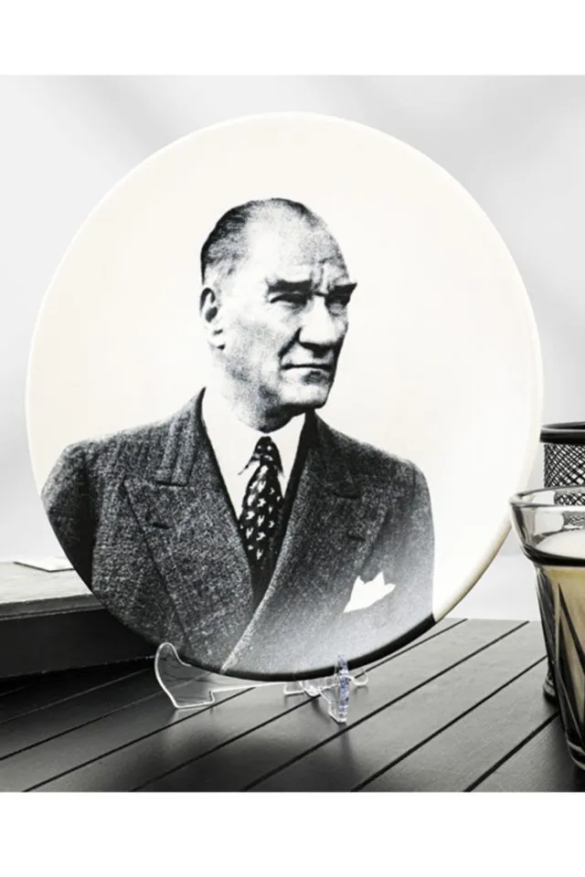 Atatürk Portreli Dekoratif Tabak