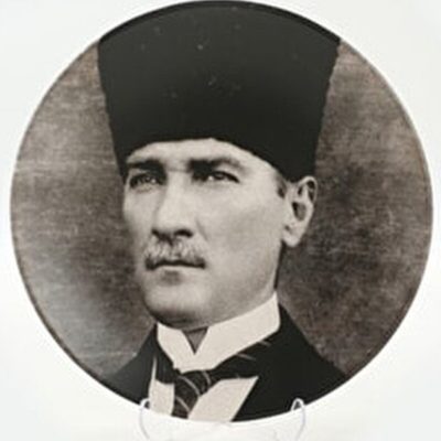 Atatürk Portreli Dekoratif Tabak