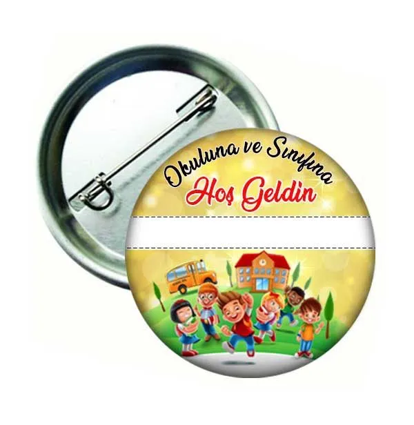 Okuluna Hoş Geldin Öğrenci Rozeti