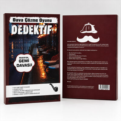 Mısır'da Gemi Davası dedektiflik oyunu kutusu, dava dosyaları ve çözüm belgeleri