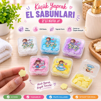 Küçük Yaprak El Sabunu 2’li Kutu | Okul Sabunu
