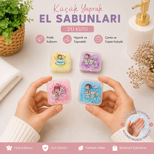 Küçük Yaprak El Sabunu 2’li Kutu | Okul Sabunu